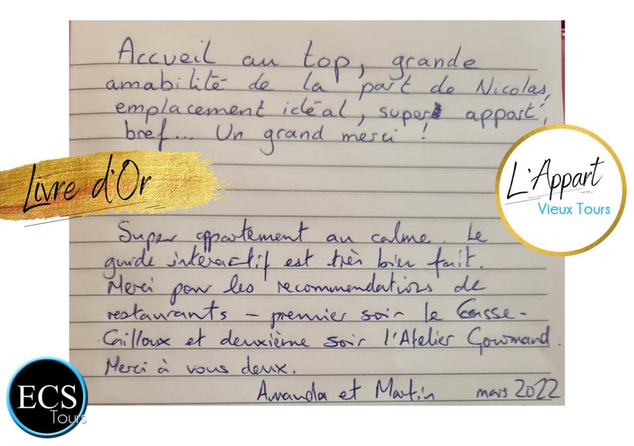 "L'Appart" Vieux Tours - Charme - Place Plumereau - Arrivee Autonome 外观 照片
