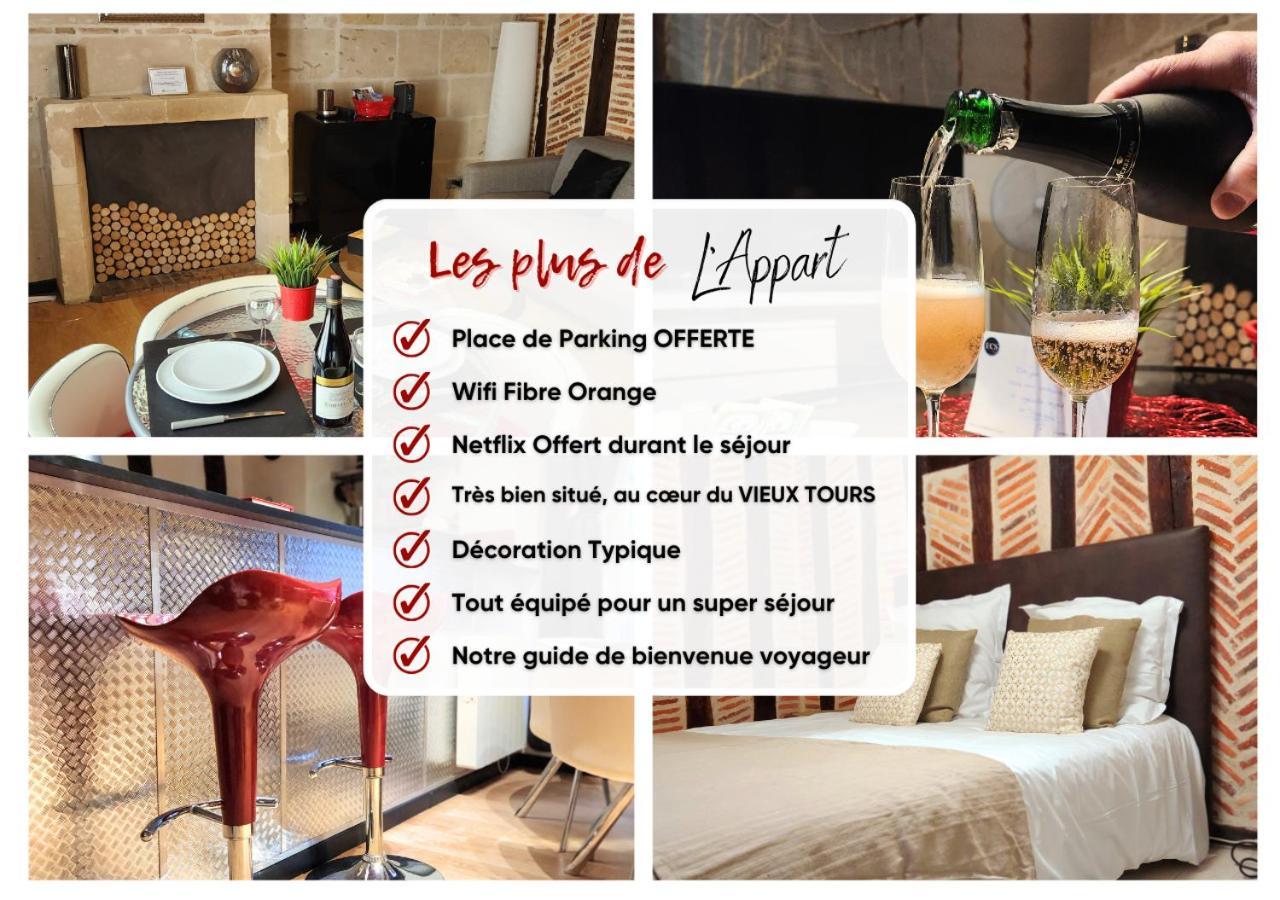 "L'Appart" Vieux Tours - Charme - Place Plumereau - Arrivee Autonome 外观 照片